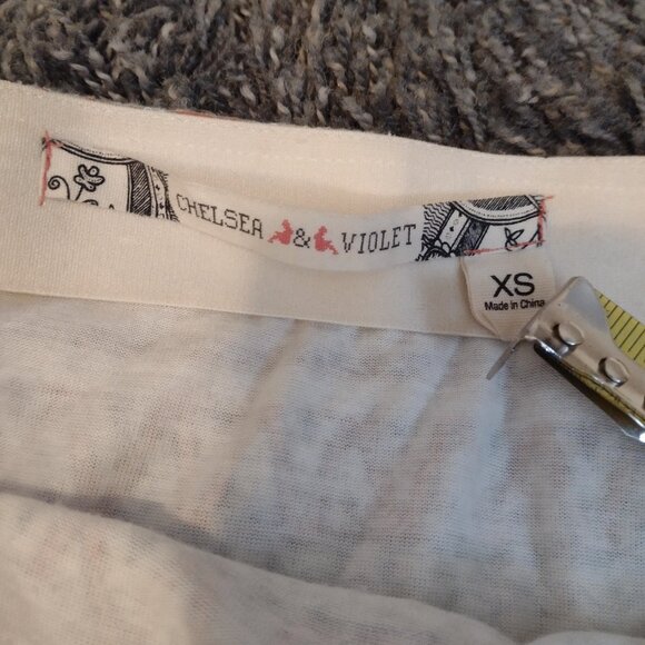 Chelsea & Violet Striped Stretch Mini Skirt - Picture 2 of 4